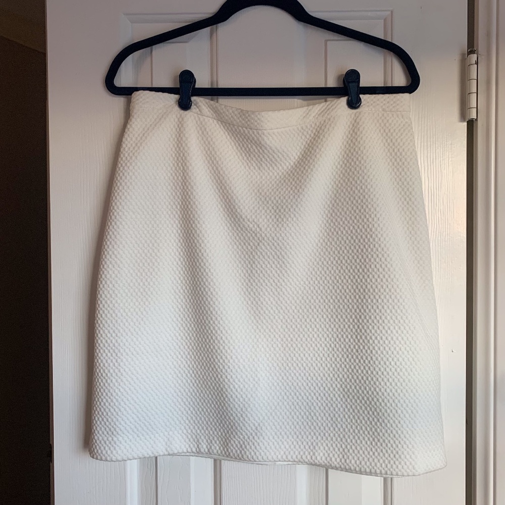 Ann Taylor White Miniskirt
